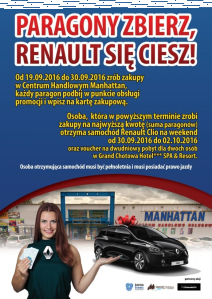 Konkurs "Renault za paragony na Manhattanie"