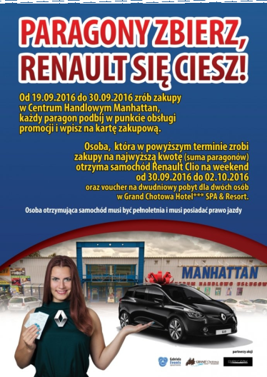 Konkurs "Renault za paragony na Manhattanie"