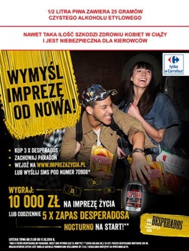 Loteria "Rozkręć tequile" Carrefour, 18+