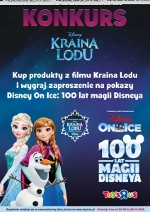Konkurs: TOYS`R`US “Ulubiona postać z Krainy Lodu”