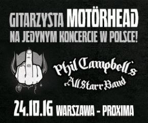 Wygraj bilet na koncert Phil Campbell (Motörhead)!