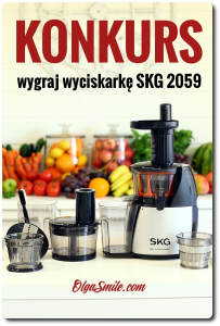 Wygraj wyciskarkę do soków SKG 2059 z zestawem tnącym