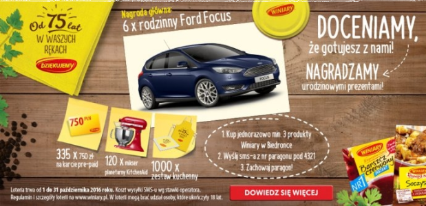 Loteria "Od 75 lat w Waszych rękach" Biedronka