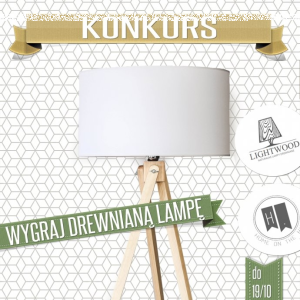 Wygraj drewnianą, skandynawską lampę!