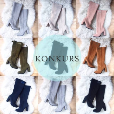 Wygraj piękne kozaki na słupku