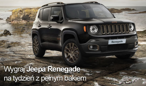 Wygraj Jeep Renegade z pełnym bakiem na 7 dni