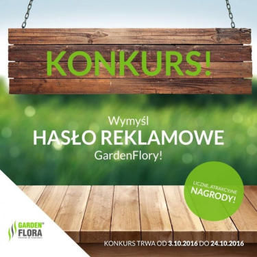 Wymyśl hasło reklamowe dla firmy GardenFlora