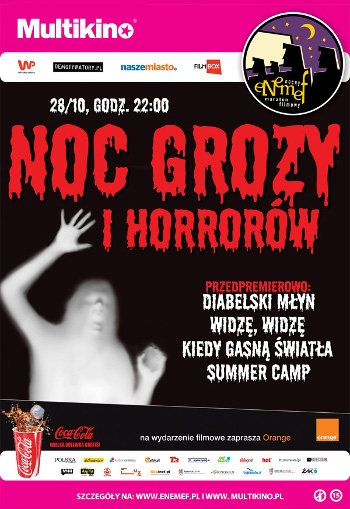Konkurs "ENEMEF: Noc Grozy i Horrorów w Multikinie" Gdańsk, do godz. 12:00