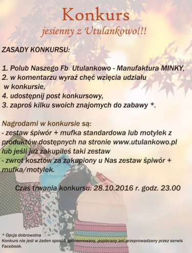 Jesienny konkurs z Utulankowo, do godz. 23:00
