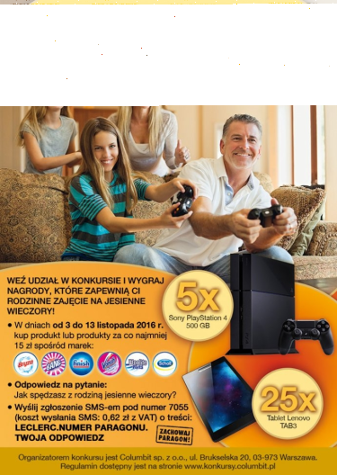 Konkurs "Na Jesienne wieczory!" E.Leclerc