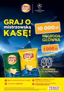 Konkurs "Graj o mistrzowska kasę" Tesco