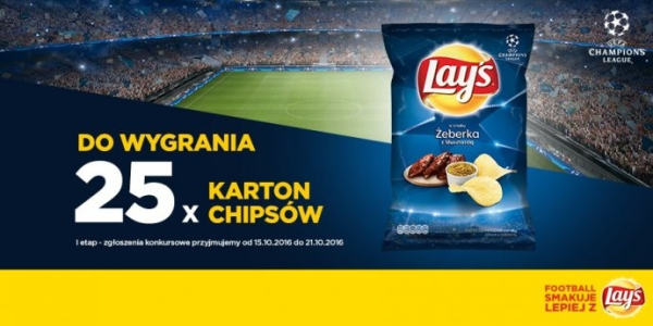 Wygraj karton chipsów Lay's #WejdźDoGry, etapy