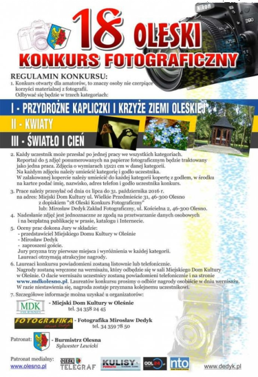 18 Oleski Konkurs Fotograficzny