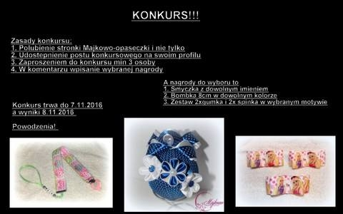 Konkurs "Majkowo-opaseczki i nie tylko"