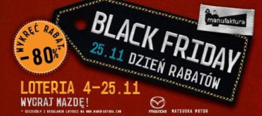 Loteria "Wykręć rabat na Black Friday" w Manufakturze