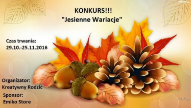 Konkurs fotograficzny "Jesienne Wariacje"