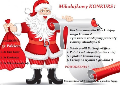 Konkurs Mikołajkowy - wygraj karnet na 3 zabiegi kosmetyczne, Suwałki