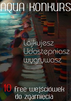 Wygraj wejściówkę na zajęcia Aqua Aerobiku! Aquarius Bydgoszcz, do 12:00