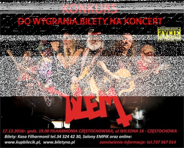 Wygraj bilety na koncert zespołu "DŻEM" Częstochowa