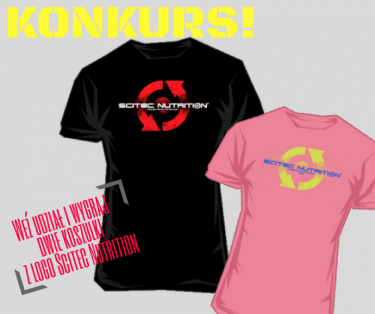 Wygraj dwie koszulki z logo Scitec Nutrition Polska
