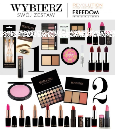 Wygraj wielki zestaw kosmetyków Revolution i Freedom Makeup