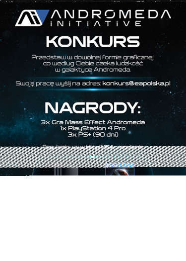 Konkurs "Dołącz do Inicjatywy Andromeda" do godz. 12:00