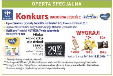Konkurs "Radosna jesień z BoboVita i Bebiko" Carrefour