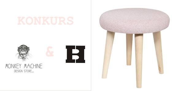 Wygraj różowy stołek SHETLAND od Happy Barok