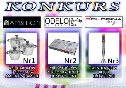 Konkurs z nagrodą do wyboru