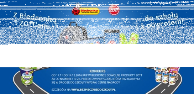 Konkurs "Z Biedronką i Zott'em do szkoły i z powrotem!"