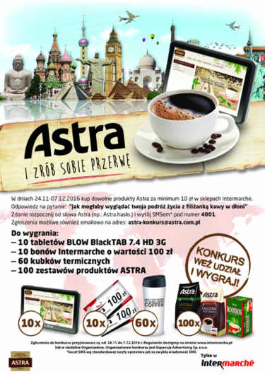 Konkurs "Astra i zrób sobie przerwę" Intermarche