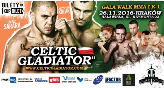 Wygraj zaproszenia na galę MMA Celtic Gladiator 11, Prądnik
