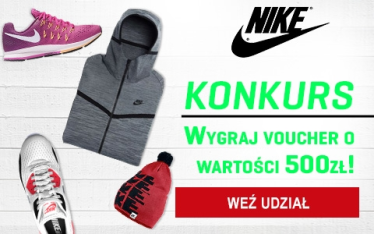 Wygraj voucher na zakupy w sklepie Nike o wartości 500 zł!