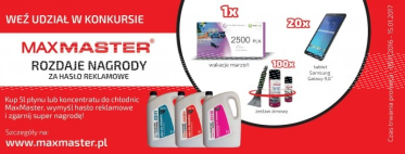 Konkurs "MaxMaster rozdaje nagrody"