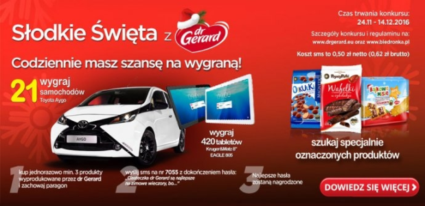 Konkurs "Słodkie Święta z dr Gerard" Biedronka