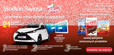 Konkurs "Słodkie Święta z dr Gerard" Biedronka