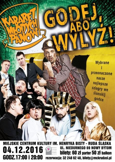 Wygraj podwójne zaproszenie na Kabaret Młodych Panów, Ruda Śląska