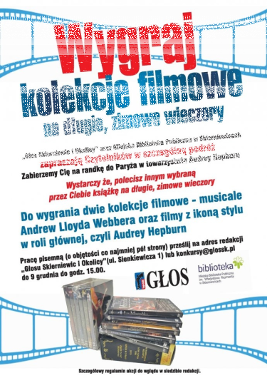 Konkurs "Zrecenzuj książkę i wygraj kolekcję filmów" Skierniewice