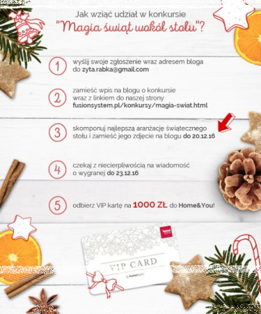 Konkurs fotograficzny "Magia świąt wokół stołu"