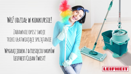 Konkurs "Spędzaj czas z TVN, wygraj mop LEIFHEIT CLEAN TWIST"