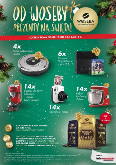 Loteria "Od Woseby prezenty na Święta"