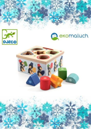 Wygraj drewniany sorter Geo Pingy od DJECO Polska