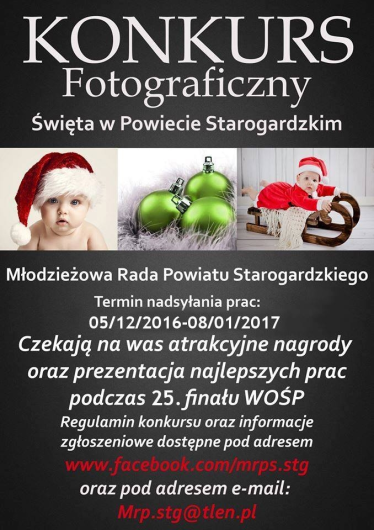 Konkurs fotograficzny "Swięta w powiecie Starogardzkim"