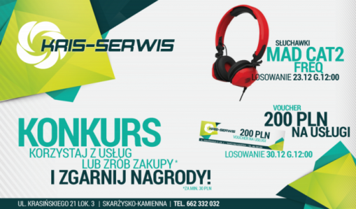 Konkurs "Kris-Serwis Korzystaj z usług lub zrób zakupy"