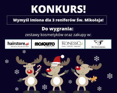 Konkurs "Wymyśl imiona dla 3 reniferów"