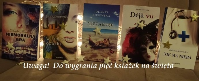 Wygraj 1 z 5 książek dla wybranej osoby