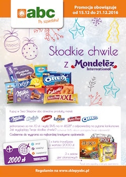 Konkurs "Słodkie zakupy z Mondelez" ABC