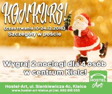 Wygraj 2 noclegi w centrum Kielc