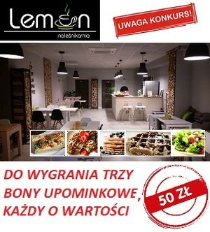 Wygraj bon na 50 zł do wydania w Naleśnikarni Lemon, Suwałki