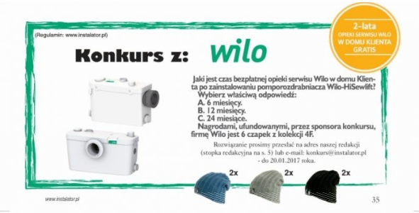 Świąteczny konkurs z firmą Wilo